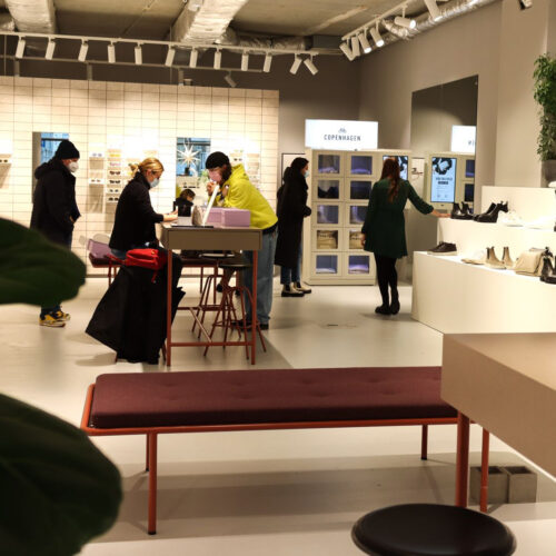 Ein Laden der Modemarke Copenhagen beim Start der neuen Taschenkollektion