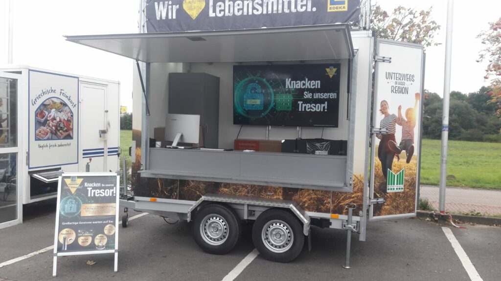 Roadshow Truck von einer Aktion mit Edeka