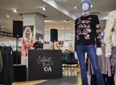 Coin and Win Modul in einer neuen C&A Filiale