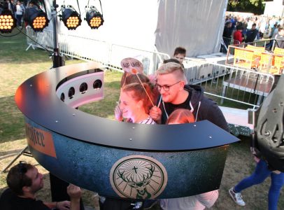 Besucher nutzen eine der Fotoaktionen von aktionspotenzial